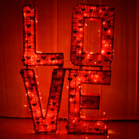Valentine Lighting Love word