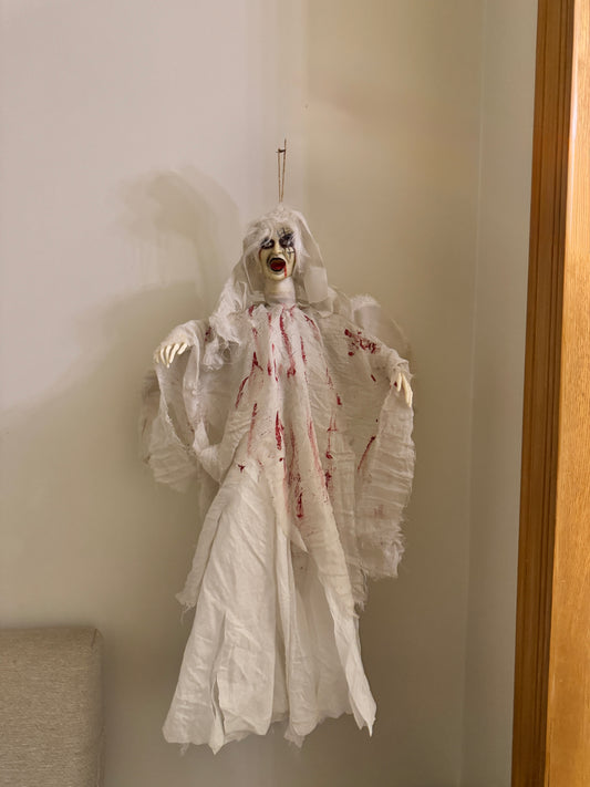 Large animated ghost bride