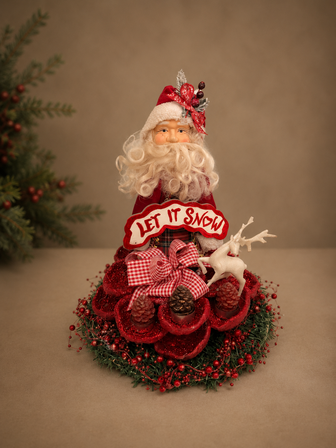 Santa ‘Let It Snow’ Christmas Centerpiece