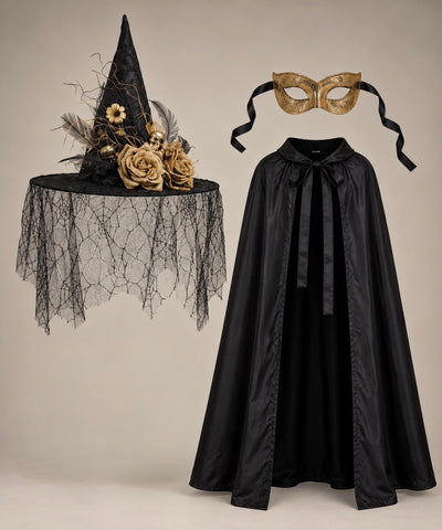 Gold Rose Witch Costume Set