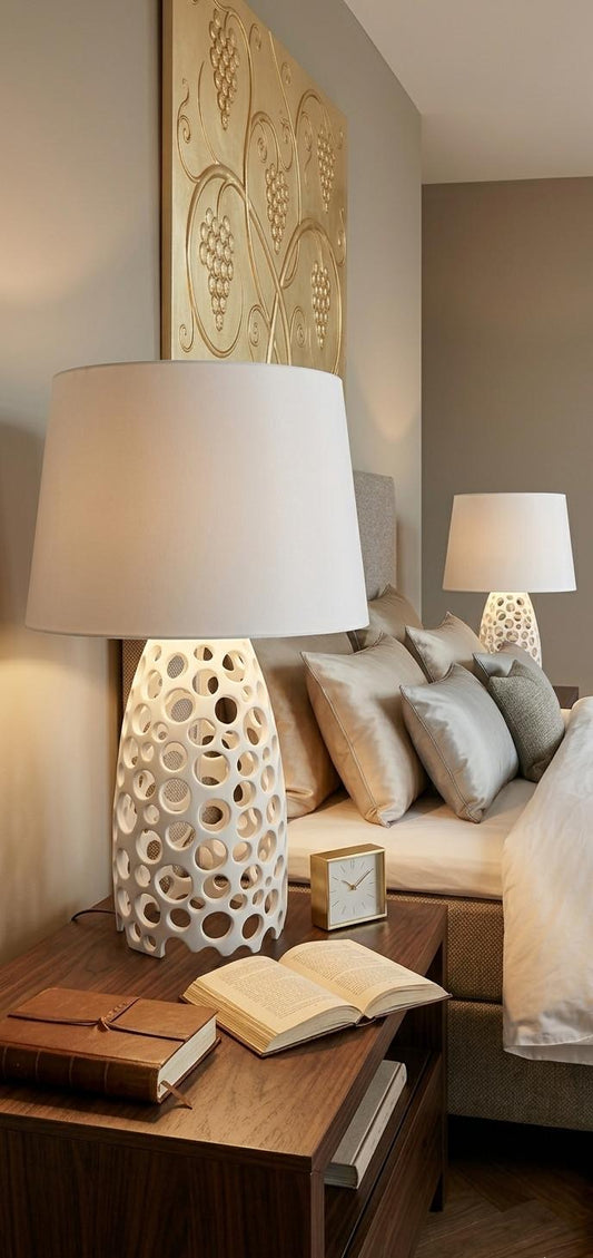 Perforated Ceramic Table Lamp