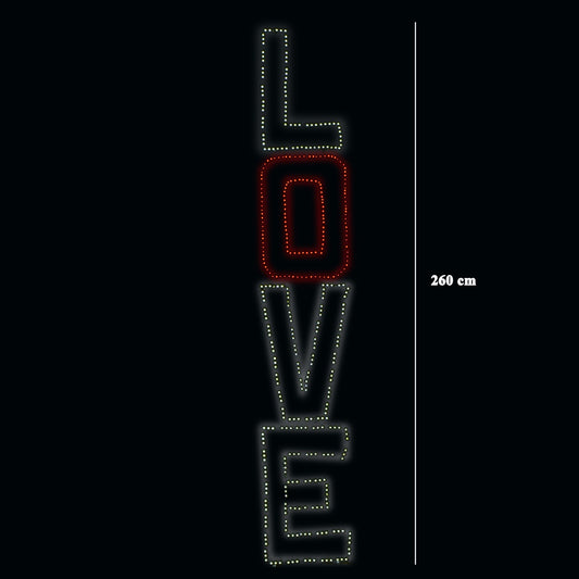 Valentine lighting Love word