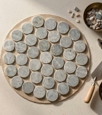 Marble Stone Round Trivets