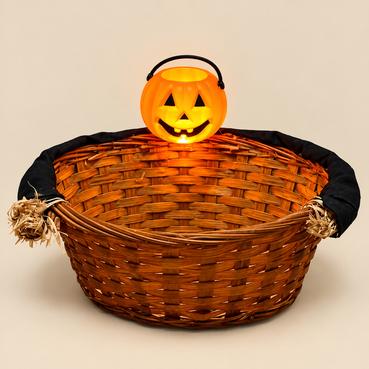 Halloween Pumpkin Treat Basket