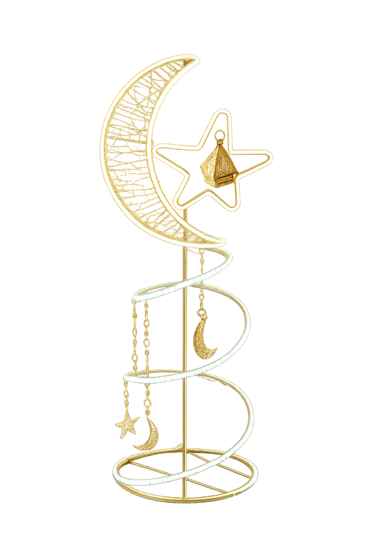 Spiral Crescent Floor Light