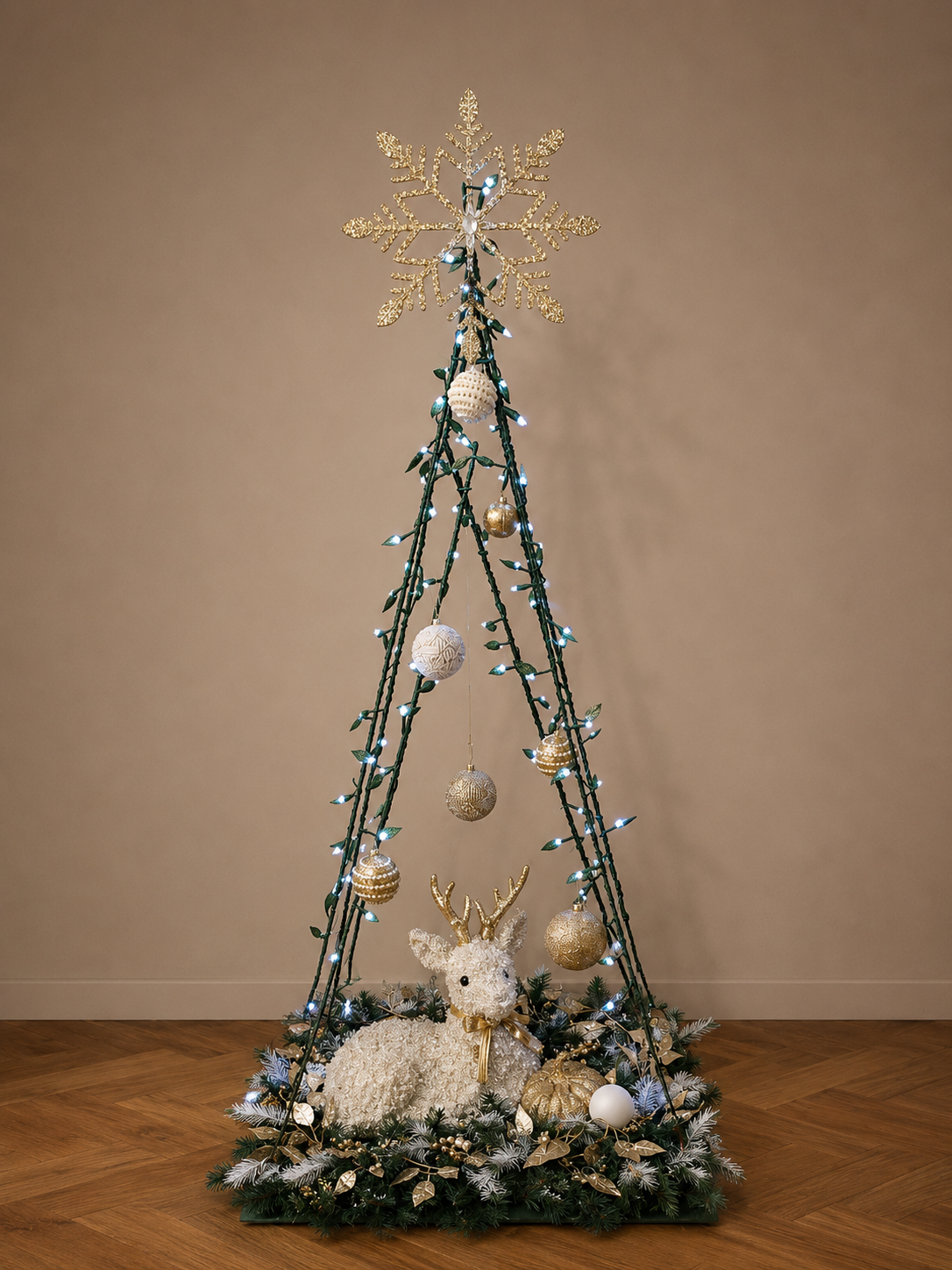 Reindeer Light-Up Christmas Display
