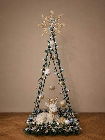 Reindeer Light-Up Christmas Display