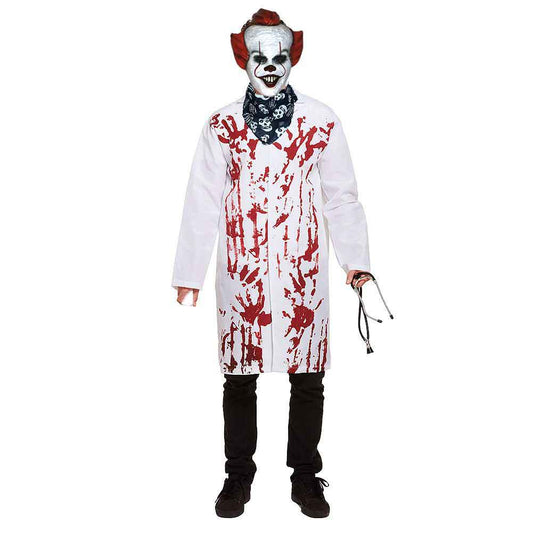 Bloody doctor coat with penny wise mask