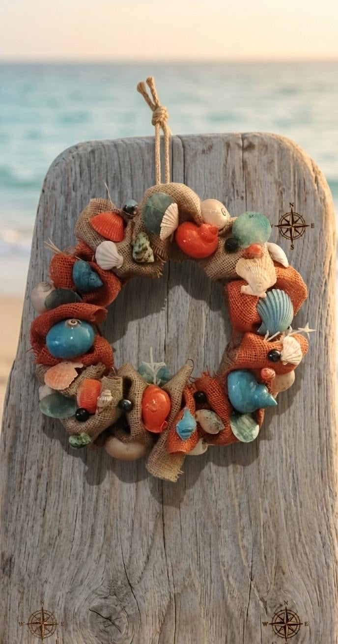 Coastal Shell Wreath