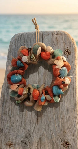 Coastal Shell Wreath