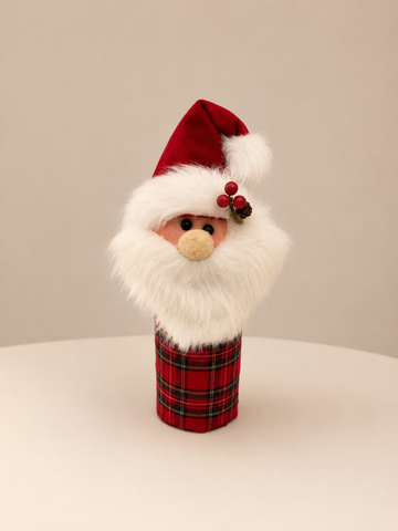Tartan Santa Christmas Decoration