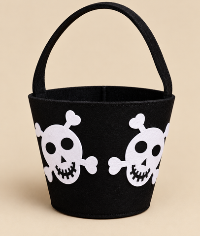 Halloween Skull Trick-or-Treat Bucket