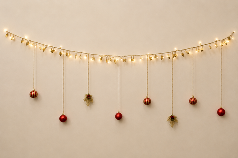 Festive Ornament Garland
