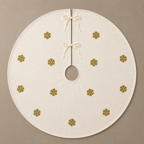 White Snowflake Tree Skirt
