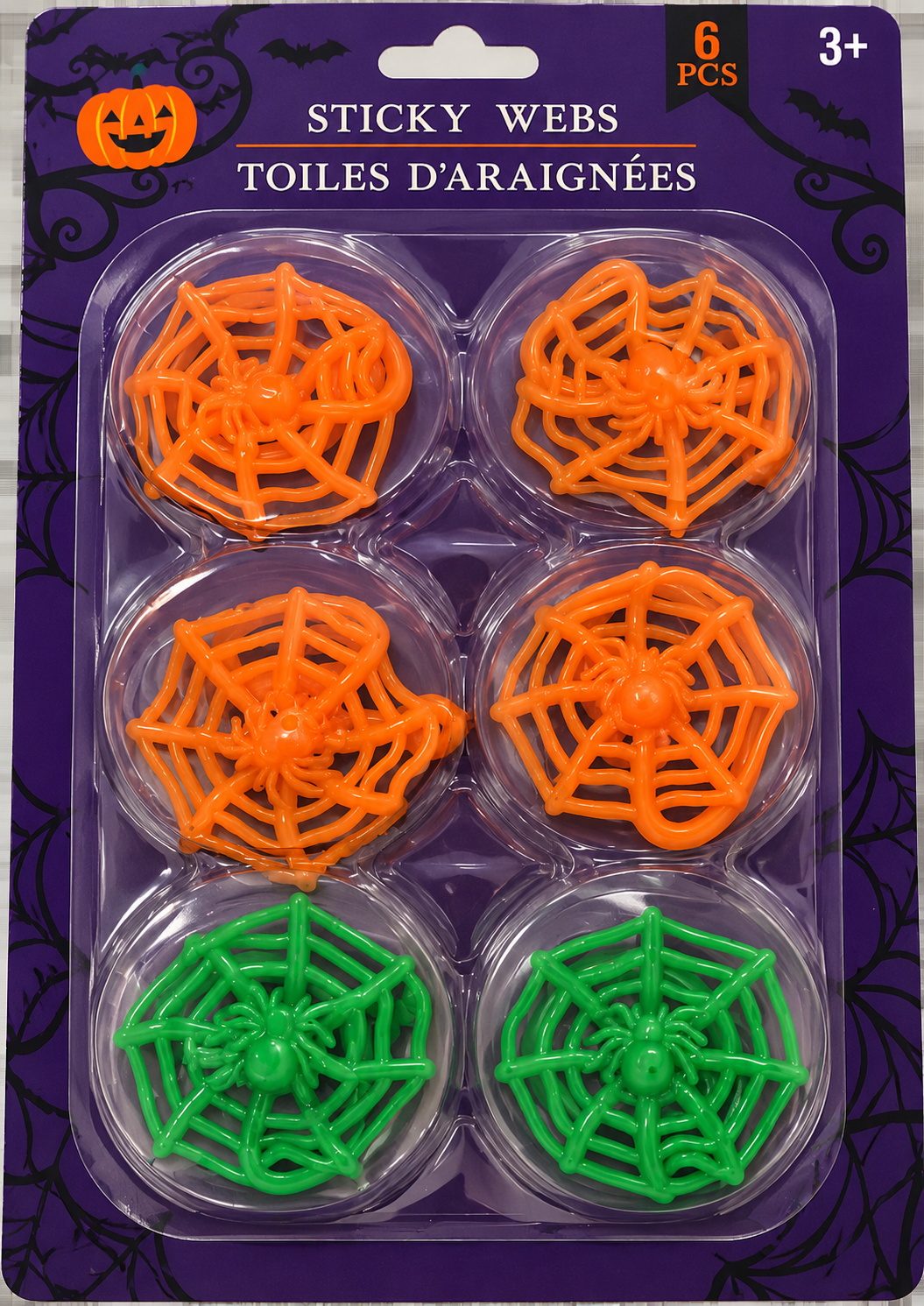 Sticky Spider Webs – 6 Pieces