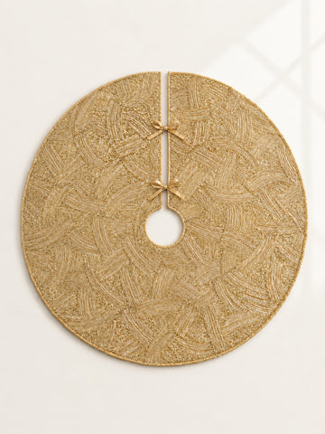 Gold Luxe Christmas Tree Skirt