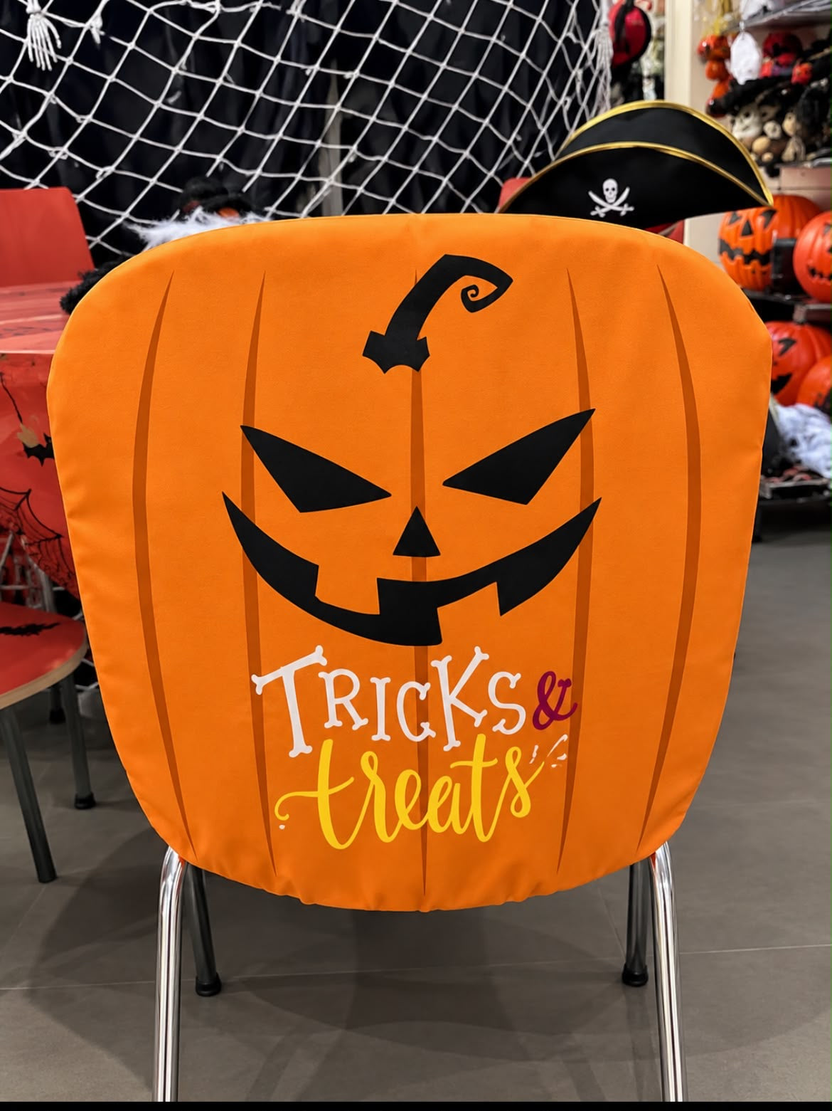Halloween Pumpkin Chair Cover
