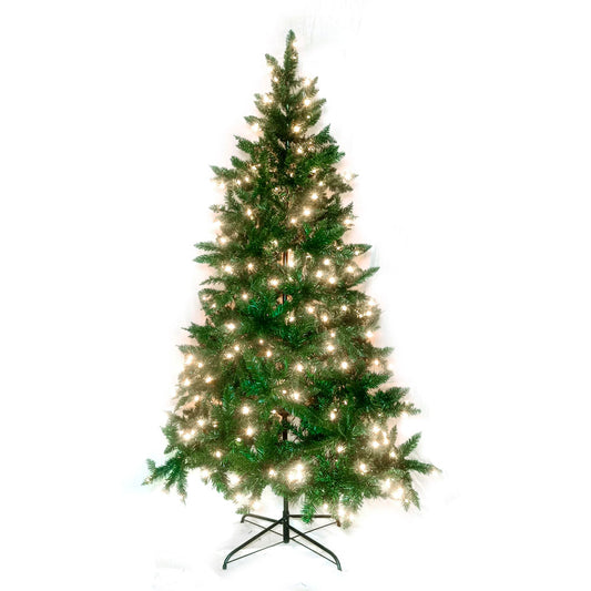 Christmas tree 2.4 Meters 1200 branches <br>(metal stand 55 cms 350 LED light )