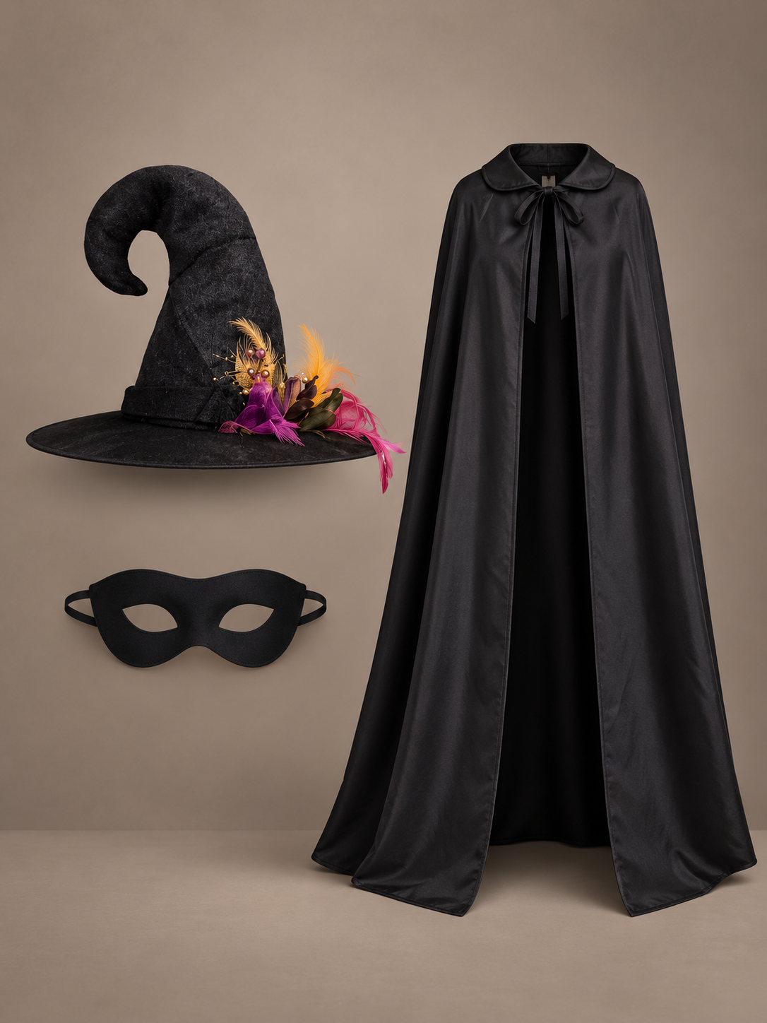 Feathered Witch Costume Set