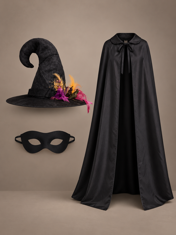 Feathered Witch Costume Set