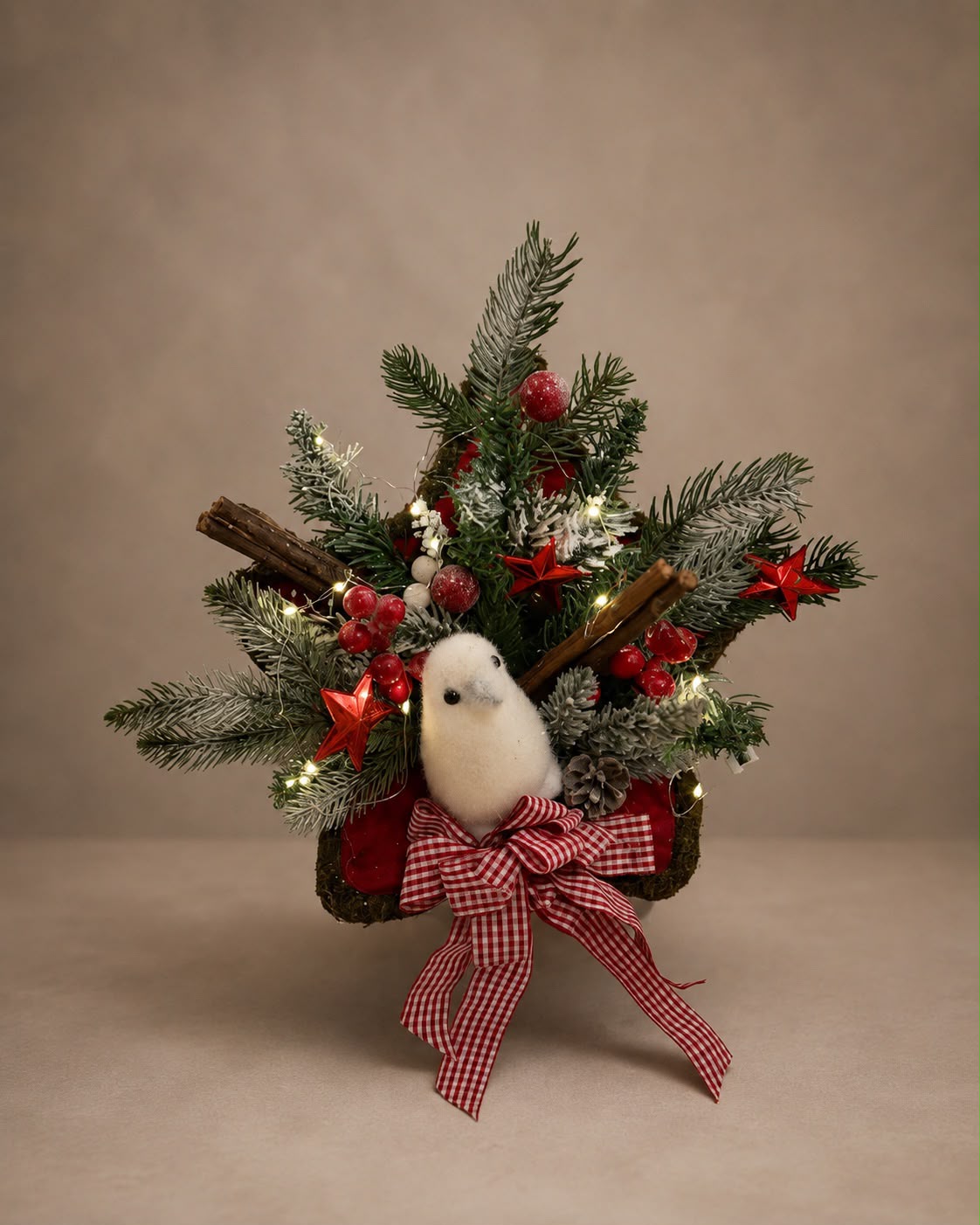 Rustic Christmas Centerpiece