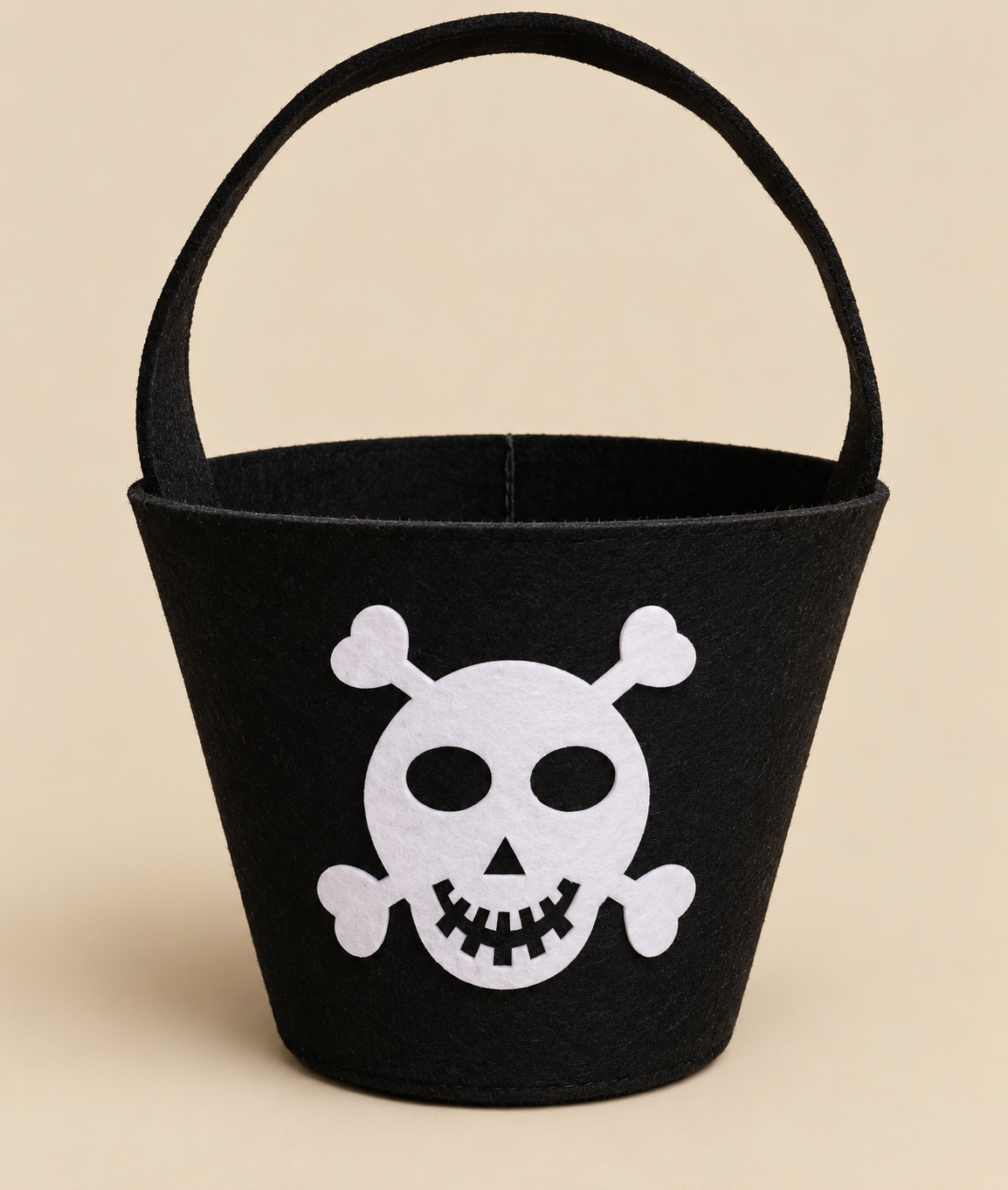 Skull & Crossbones Trick-or-Treat Bucket