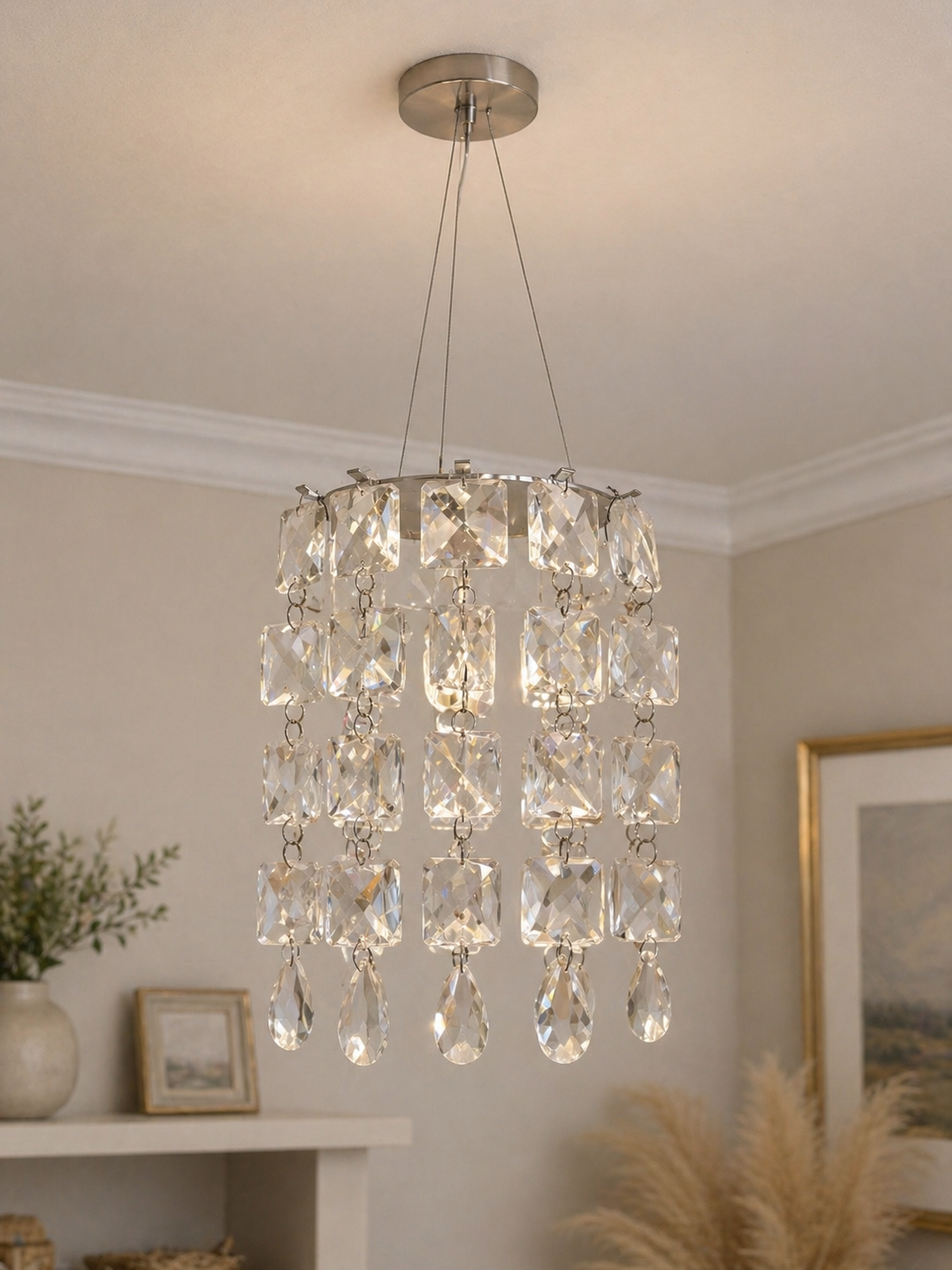 Crystal Drop Chandelier