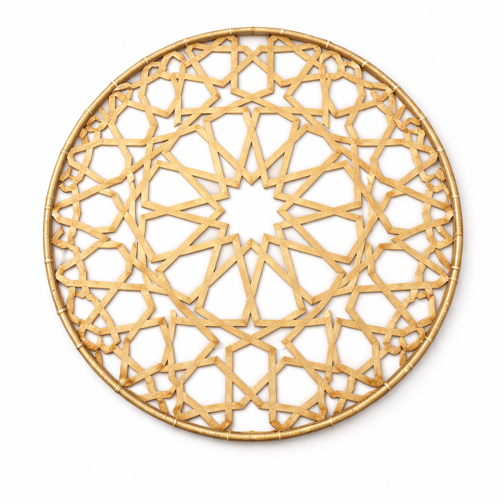 Round wood Geometric Wall Décor