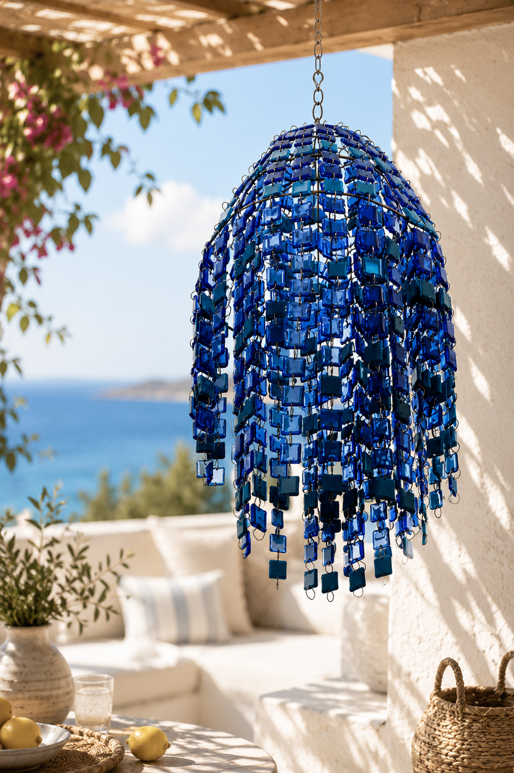 Azure Cascade Chandelier