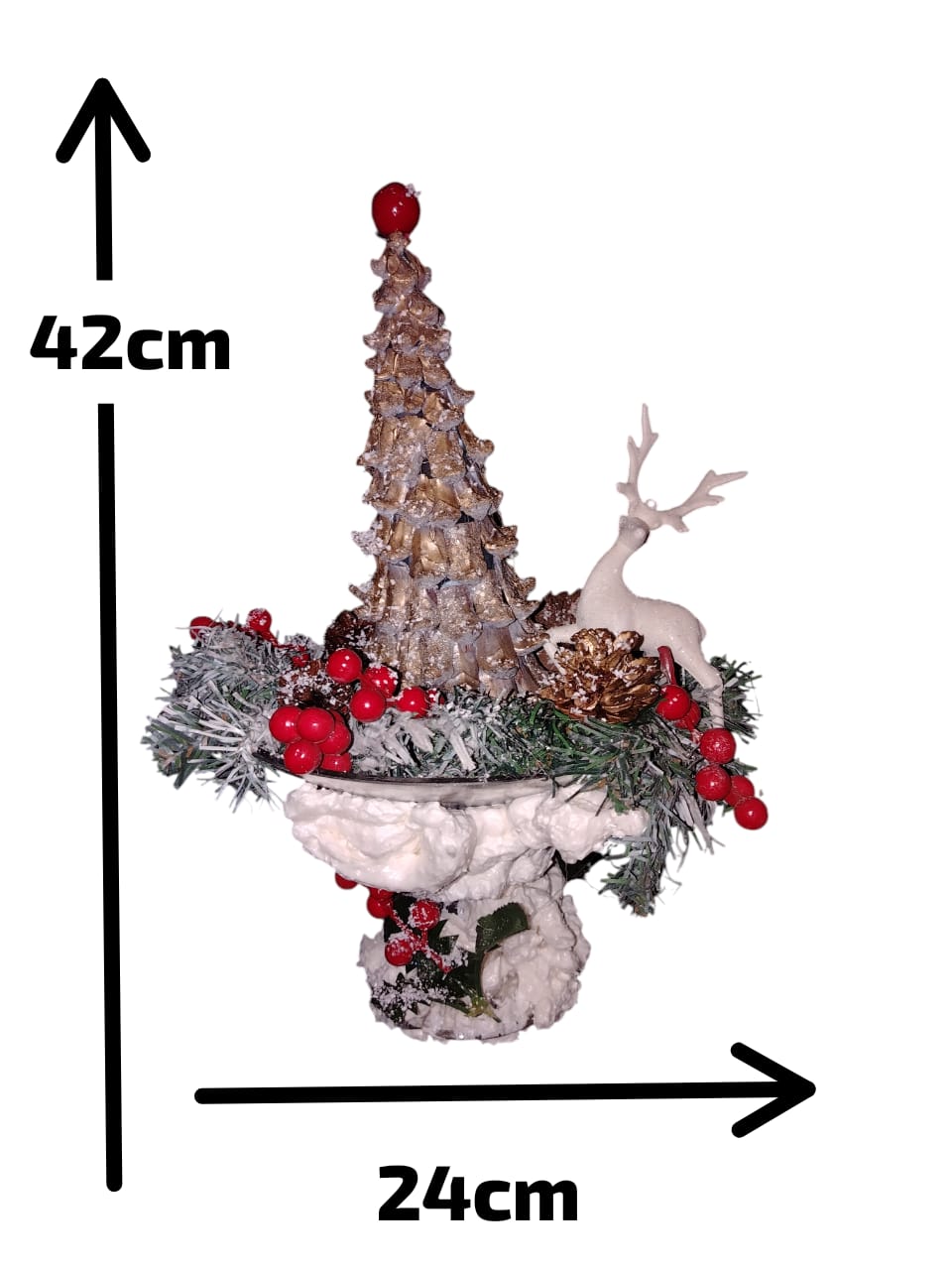 Plate with garland