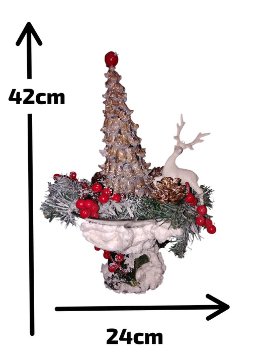 Plate with garland