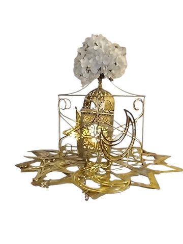Gold Lantern Table Decor