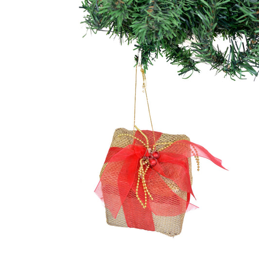 Gold Gift Christmas Ornament