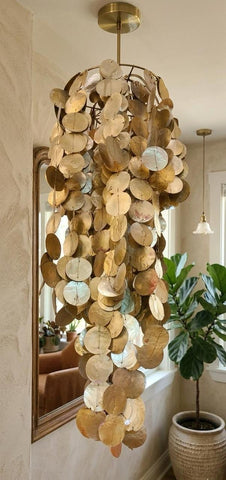 Coastal Shell Hanging Lamp