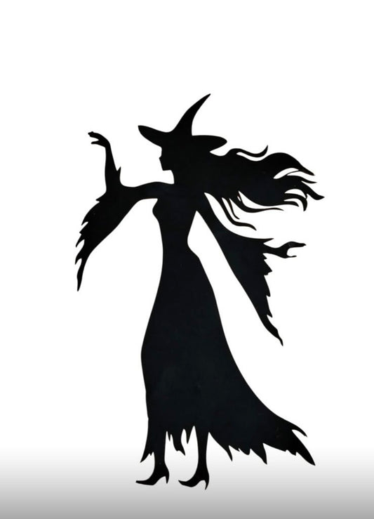 Large halloween witch ornament