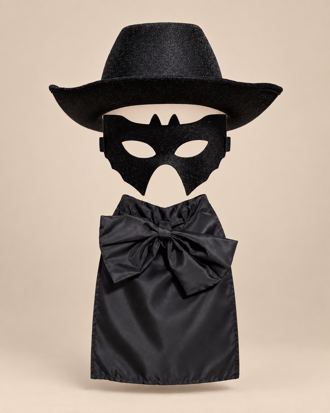 Black Bandit Halloween Costume Set