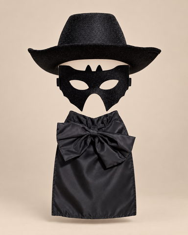 Black Bandit Halloween Costume Set