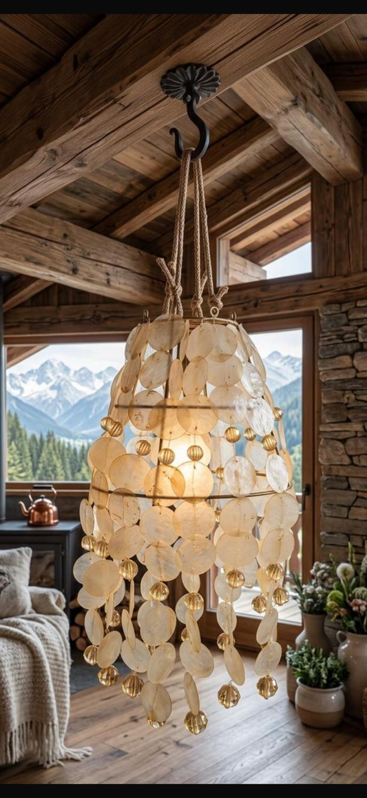 Shell Drop Hanging Lamp