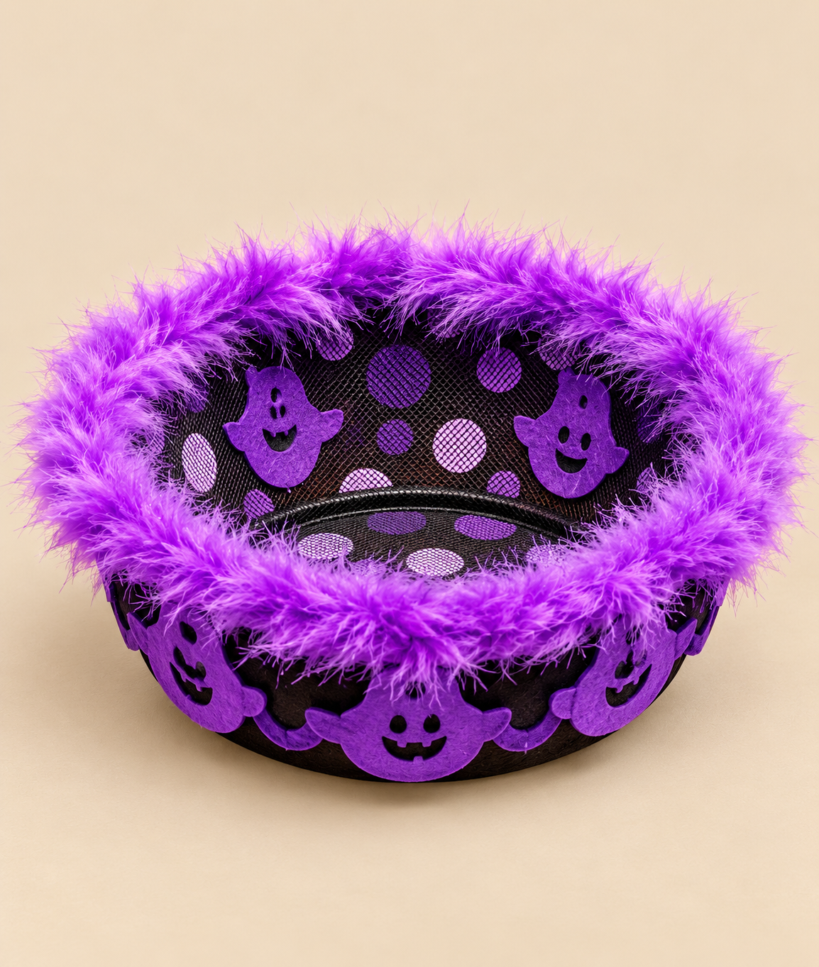 Halloween Ghost Treat Basket with Cover