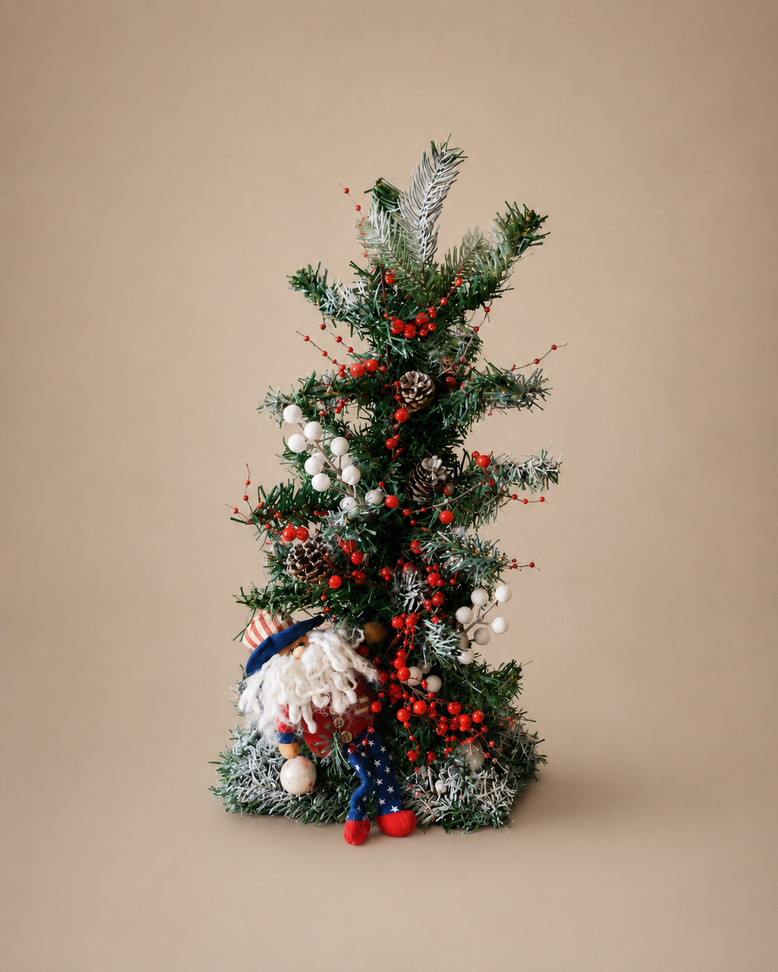 Santa Christmas Tree Arrangement