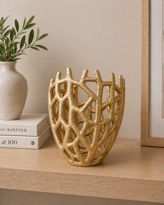 Textured Cut-Out Vase