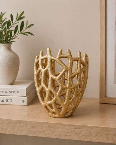 Textured Cut-Out Vase