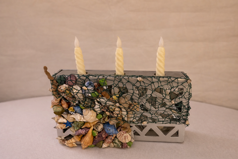 Seaside Glow Triple Candle Holder