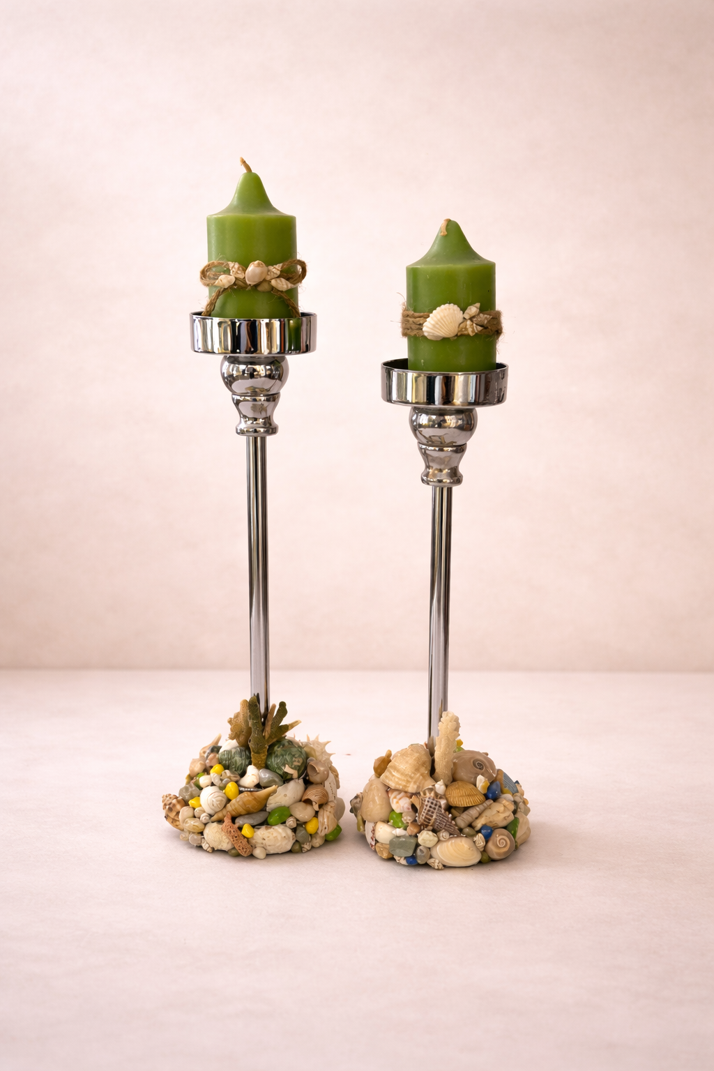 Coastal Candle Stands Set