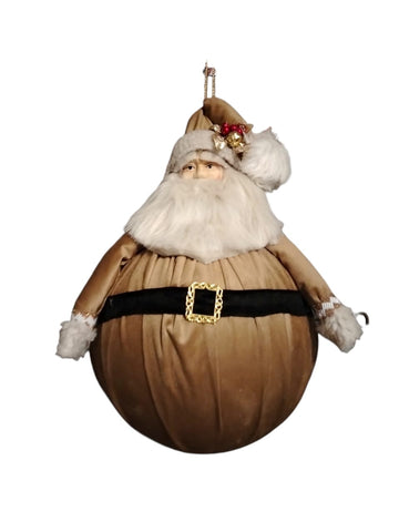 Gold Santa Ornament