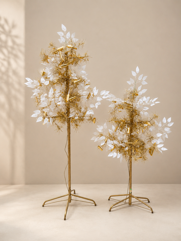 Gold & White Christmas Tree Décor Set