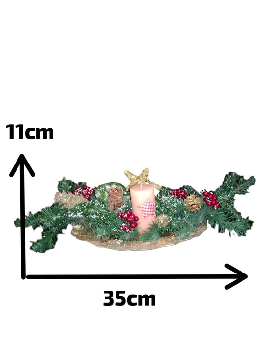 Plate with garland