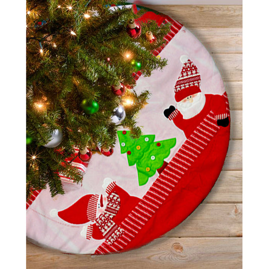 Christmas Tree Skirt - Red