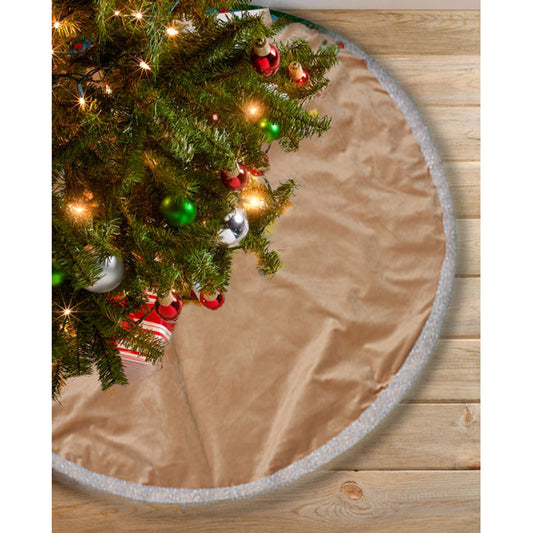 Christmas Tree Skirt - Gold