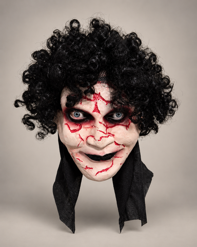 Curly-Haired Creepy Doll Mask